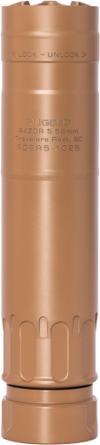 Fde Rugged Razor RUGGED SUPPRESSORS RAZOR 556 – HI-TEMP CERAKOTE FDE | Schaefer Defense