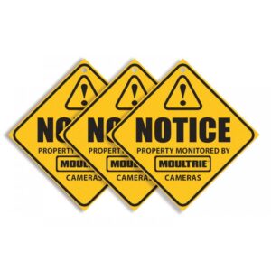 Moultrie Trail Camera Surveillance Signs (3-pack)