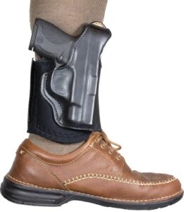 DeSantis DieHard Ankle Holster for Glock 43, Black Leather