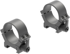 Leupold QRW2 30mm Low Quick Release Rings matte black two-piece steel set
