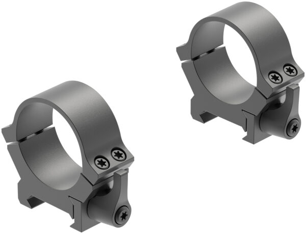 Leupold QRW2 30mm Low Quick Release Rings matte black two-piece steel set