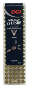 CCI 36CC Mini-Mag High Velocity 22LR 40gr Segmented Hollow Point 100 Per Box/50 Case