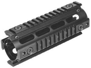 NcStar Quad Rail Handguard, Carbine Length, AR-15, Black