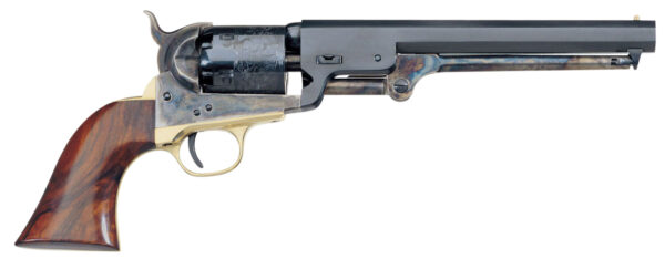 Taylors and Company 550779 1851 Navy Break Open 36 Cal Striker Fire 7.50" 6rd Blued Frame Blued Barrel & Cylinder Walnut Grip