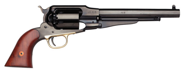 Taylors and Company 550777 1858 Remington Break Open 44 Cal Striker Fire 8" 6rd Blued Walnut Grip