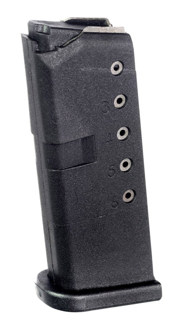 ProMag GLK12 Standard 6rd 9mm Luger Compatible w/ Glock 43 Black DuPont Zytel Polymer