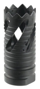 TacFire MZ1021 Thread Crown Muzzle Brake Black Oxide Steel with 1/2"-28 tpi Threads & 2.05" OAL for 5.56x45mm NATO AR-15