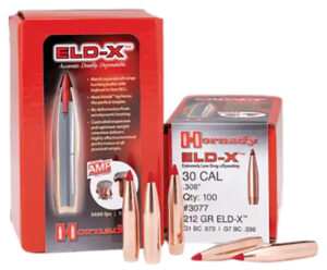 Hornady 2635 ELD-X 6.5mm .264 143 gr Extremely Low Drag eXpanding 100 Per Box/ 15 Case