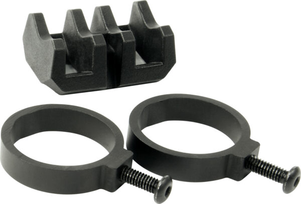 Magpul MAG614-BLK Light Mount V-Block and Rings Black Anodized Aluminum/Polymer