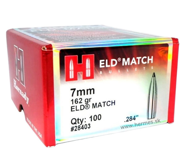 Hornady ELD Match 7mm .284 162gr Bullets