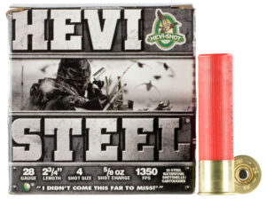 HEVI-Shot HS62804 HEVI-Steel 28Gauge 2.75" 5/8oz 4Shot 25 Per Box/10 Case