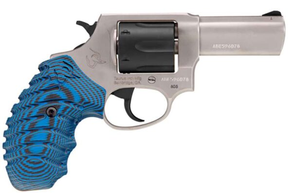 Taurus 605 T.O.R.O. Revolver, .357 Magnum, Stainless/Black, VZ Grip, 3-Inch Barrel, 5-Shot