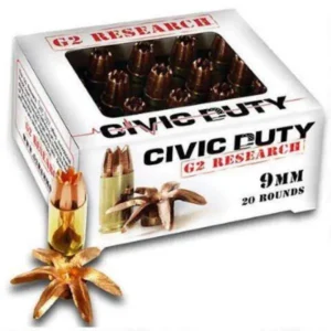 G2R CIVIC DUTY 9MM 20RD BOX 25 BOXES PER CASE - additional view