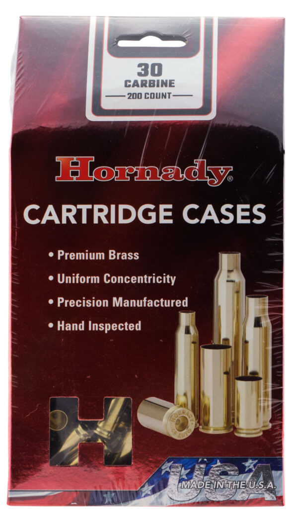 Hornady .30 Carbine Unprimed Rifle Brass, 200-Count