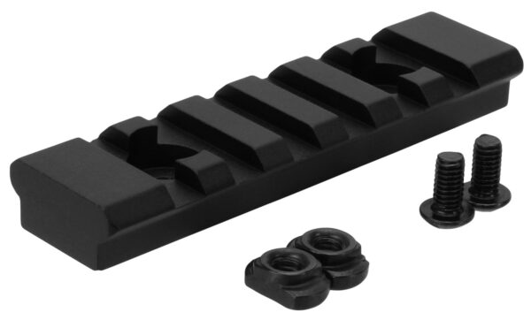 TacFire MAR105M M-LOK Accessory Picatinny Section Rail 3 Inch 7 Slots Black Anodized