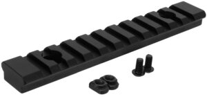 TacFire MAR105L M-LOK Accessory Picatinny Section Rail 5 Inch 11 Slots Black Anodized