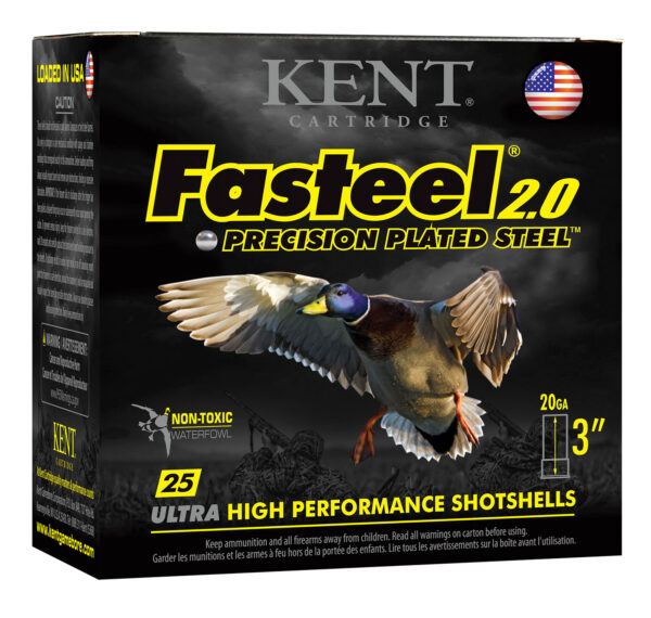 Kent Cartridge K203FS243 Fasteel 2.0 20 Gauge 3" 7/8 oz 3 Shot 25 Per Box/ 10 Case