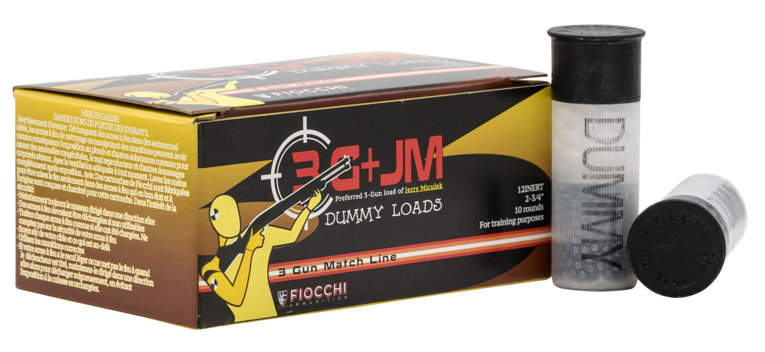 Fiocchi 12 Gauge Inert Dummy Rounds (10-Pack)
