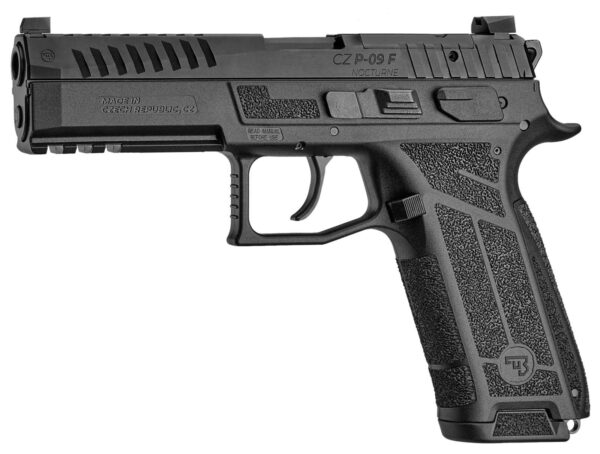 CZ P-09F NOCTURNE 9MM PISTOL OPTIC READY BLACK SAFETY/DECOCKER 2-19RD MAGS