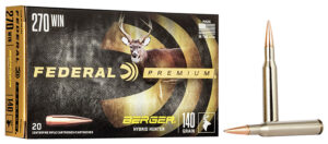Federal P270BCH1 Premium 270Win 140gr Berger Hybrid Hunter 20 Per Box/10 Case
