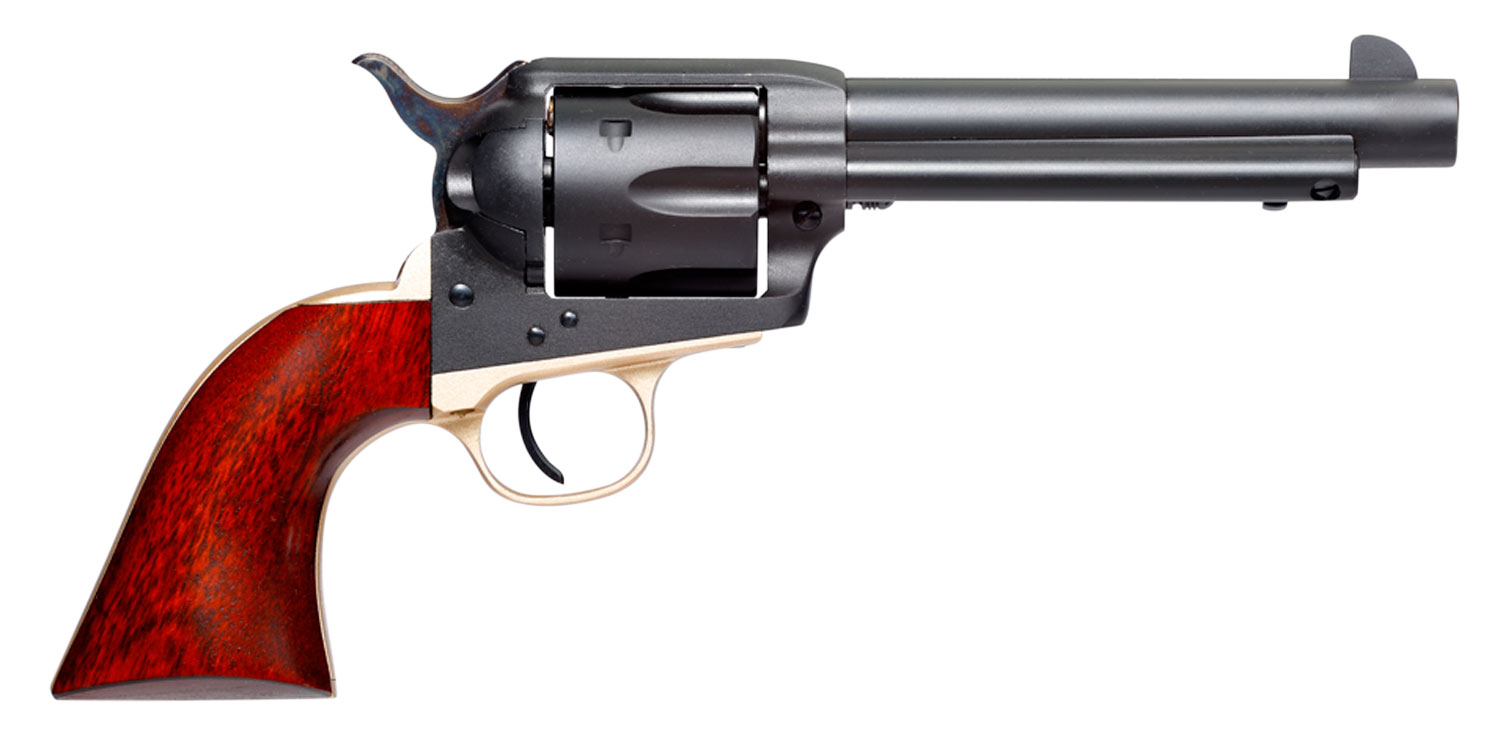 Taylor's Old Randall Revolver, .45 Colt, 5.5-Inch Barrel, Matte Blued, Brass Trim, 6-Shot