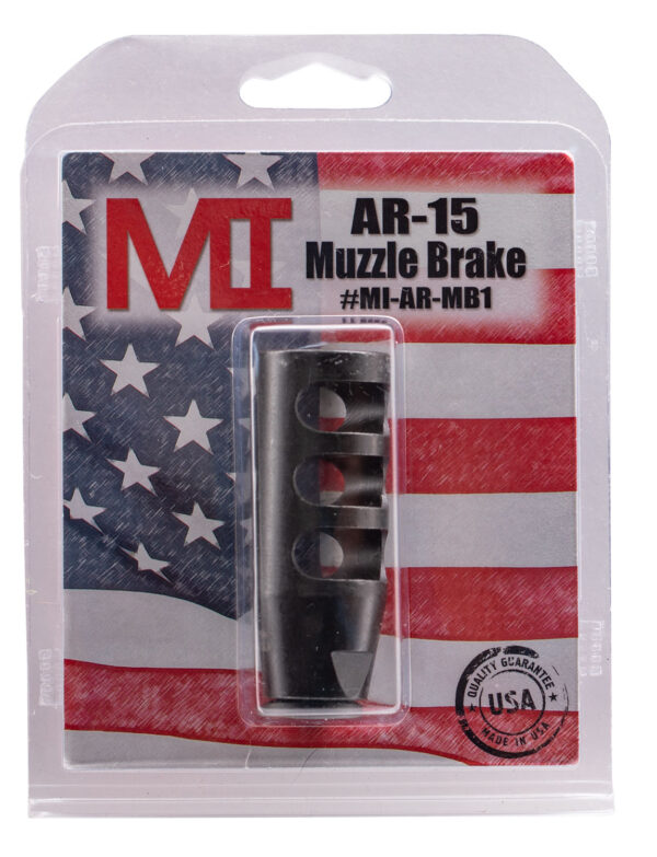 Midwest Industries Muzzle Brake, Black Phosphate Steel, for 5.56x45mm NATO/.223 Remington