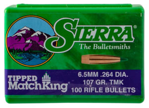 Sierra Tipped MatchKing 6.5 Creedmoor 107gr Bullets