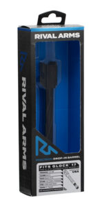 Rival Arms RA20G102A Precision 9mm Luger Compatible w/Glock 17 Gen3-4, 4.49" Fluted Threaded Black PVD Stainless Steel