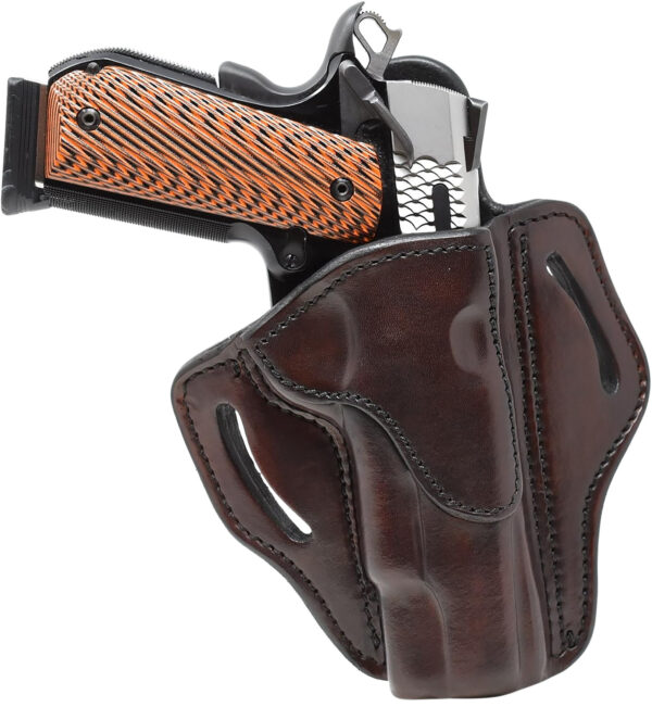 1791 Gunleather BH1SBRR BH1 OWB Size 01 Signature Brown Leather Belt Slide Fits 4-5" 1911 Right Hand