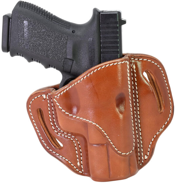 1791 Gunleather BH21CBRR BH2.1 OWB Size 2.1 Classic Brown Leather Belt Slide Compatible w/Glock 17/S&W M&P Shield/Springfield XD Right Hand