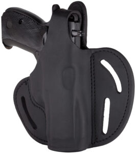 1791 Gunleather BHX5SSBLR BHX OWB 05S Stealth Black Leather Belt Slide Fits Sig P320 Carry/Springfield XD-M Compact