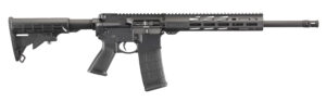 Ruger 8529 AR-556 5.56x45mm 30+1 16.10" Threaded Heavy Barrel, Hard Coat Anodized Finish, 11" Free-Float Handguard, Black Synthetic 6 Position Stock, Polymer Grip, Magpul PMAG