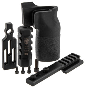 MasterPiece Arms 308PMRACCBUNDLE ACCBundle DN3 Muzzle Brake, Vertical Grip, V4 Spigot Mount & Bag Rider For 308 Win MasterPiece Arms PMR
