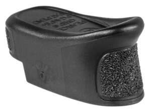 Pearce Grip PGMPS+ Magazine Extension made of Polymer with Texture Black Finish & 1" Gripping Surface for S&W M&P Shield, M&P Shield M2.0 (Adds 2rds 9mm Luger, 1rd 40 S&W)