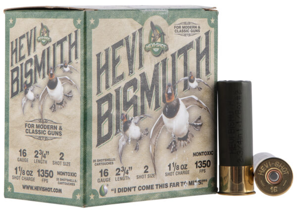HEVI-Shot 16 Gauge 2.75-Inch 1 1/8 oz No. 2 Shot, 25-Round Box