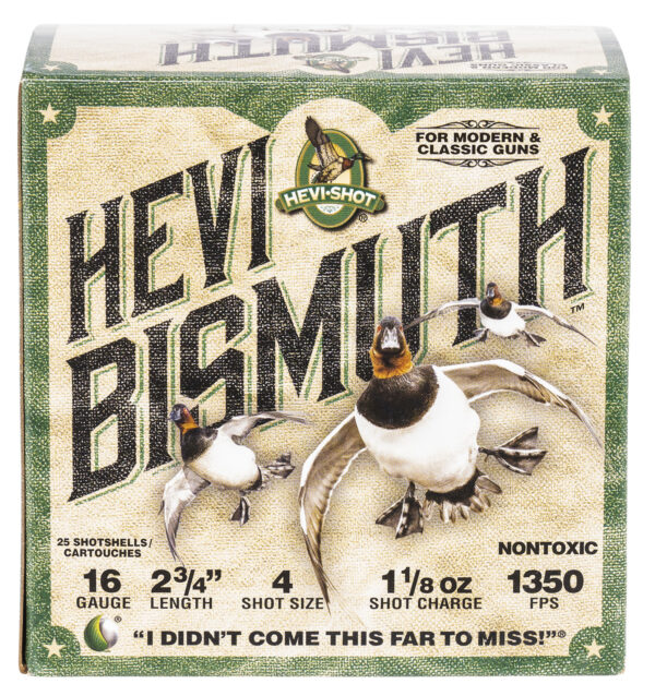 HEVI-Shot 16 Gauge 2.75-Inch 1 1/8 oz No. 4 Shot, 25-Round Box