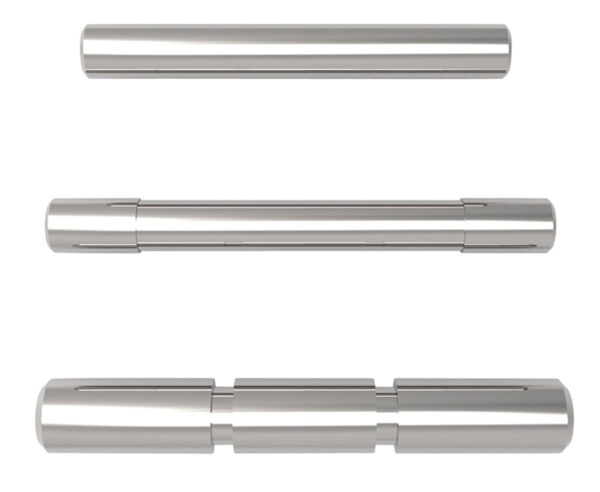 Cross Armory CRGPSSV 3 Pin Set Compatible w/ Glock Gen1-3 Silver Steel