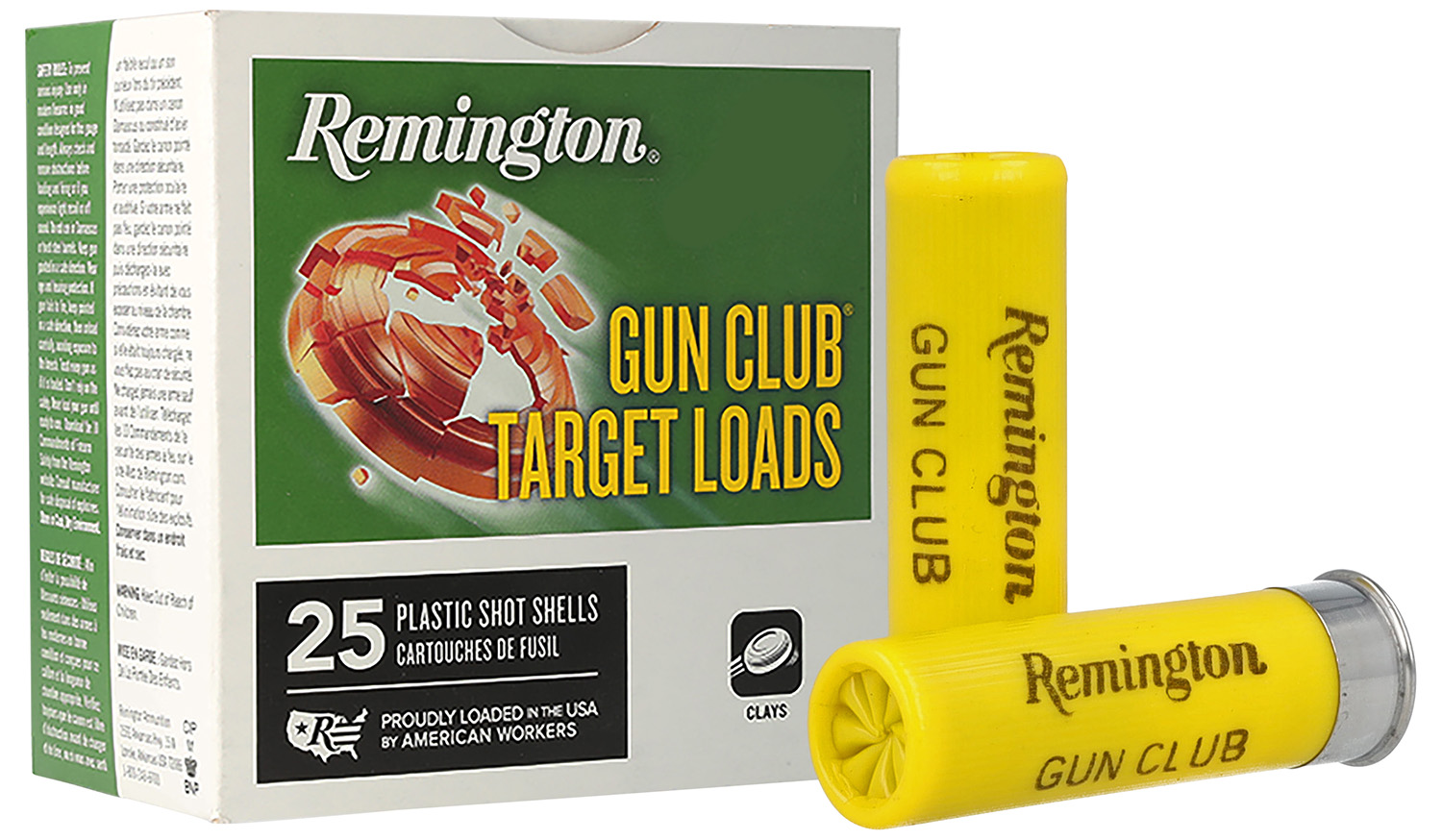 Remington Gun Club 20 Gauge 2.75-inch #7.5 Shot Shells, 25-Round Box