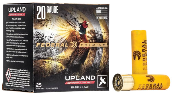 Federal Premium Wing-Shok Magnum 20 Gauge 3-Inch #5 Shot Ammo, 25-Round Box