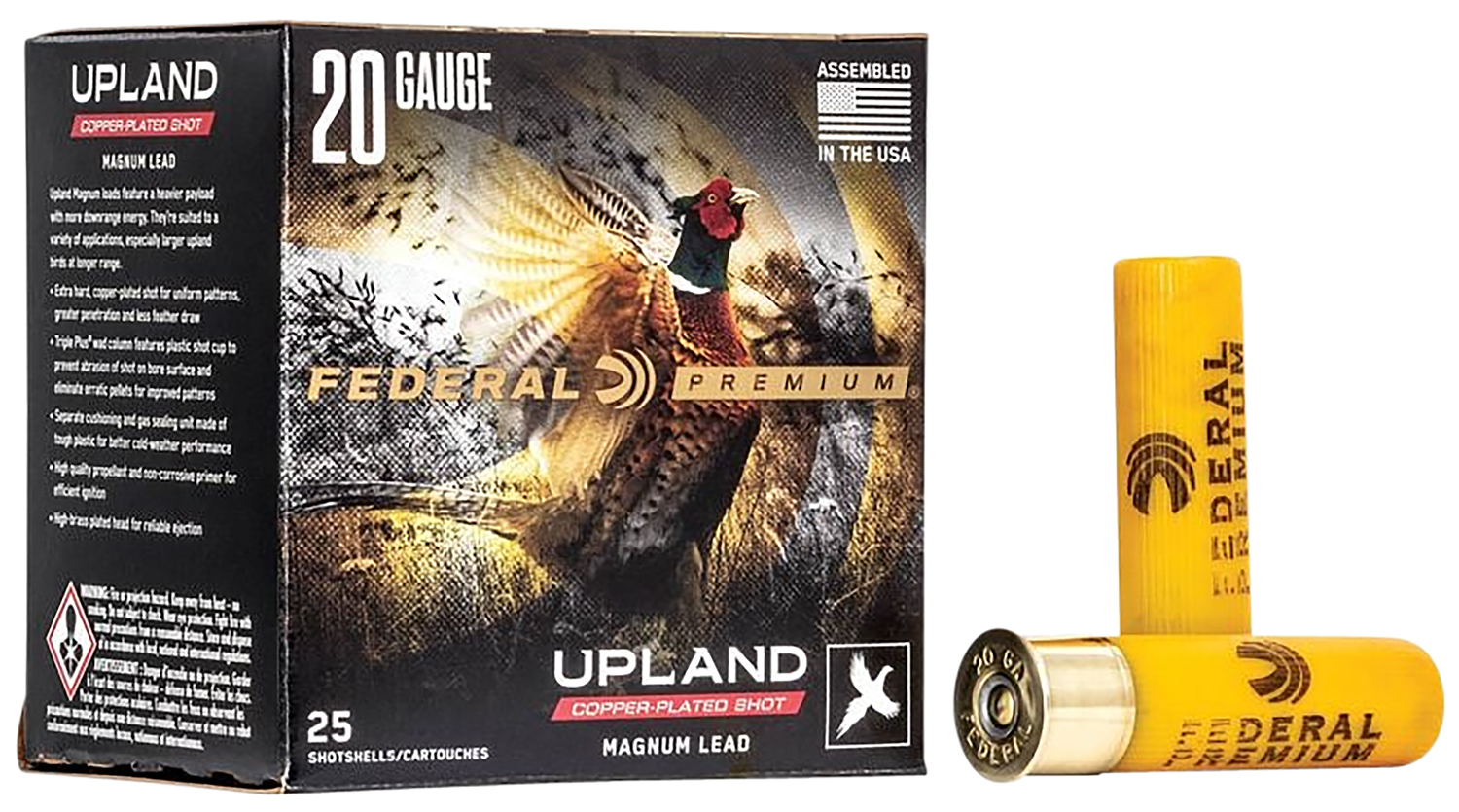 116460.jpg Federal P2585 Premium Wing-Shok Magnum 20Gauge 3" 1 1/4oz 5Shot 25 Per Box/10 Case