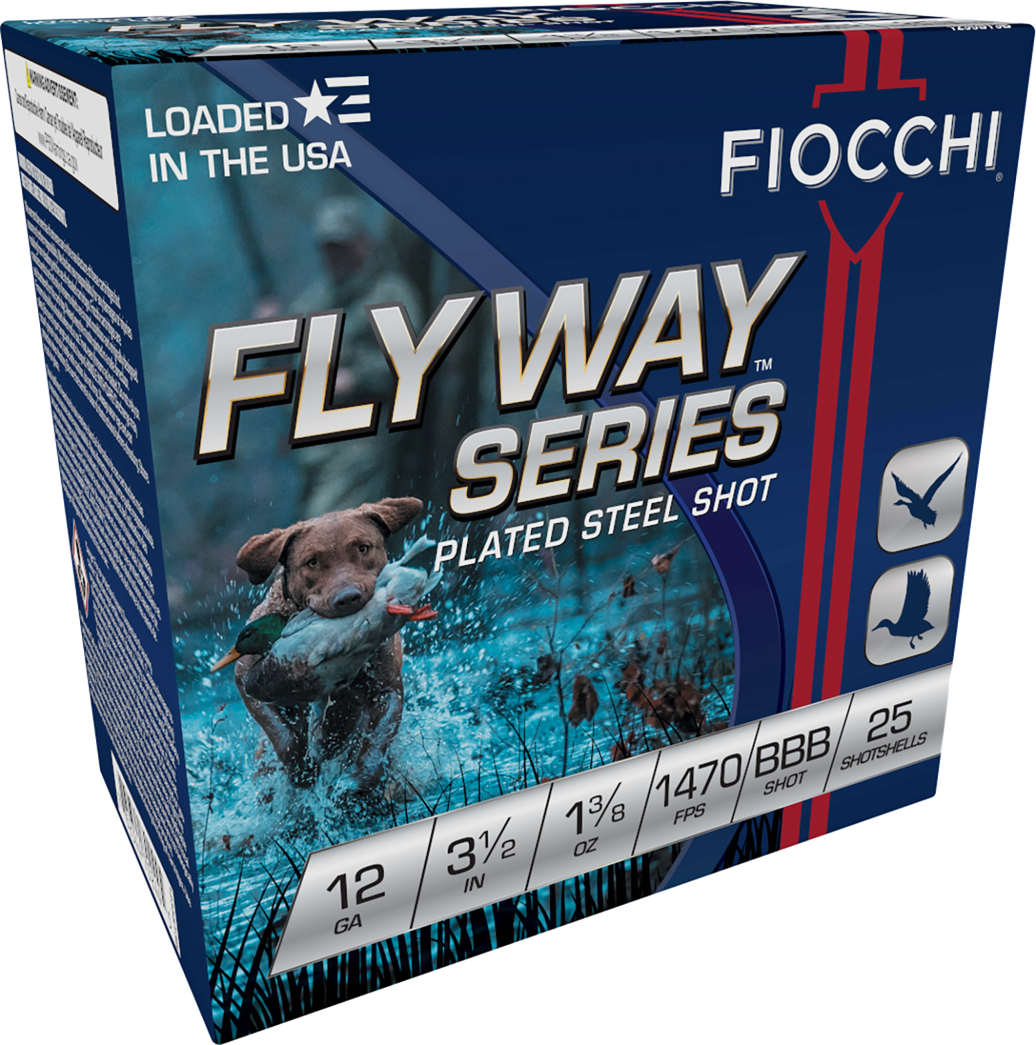 116554.jpg Fiocchi 1235ST3B Flyway 12Gauge 3.50" 1 3/8oz BBBShot 25 Per Box/10 Case