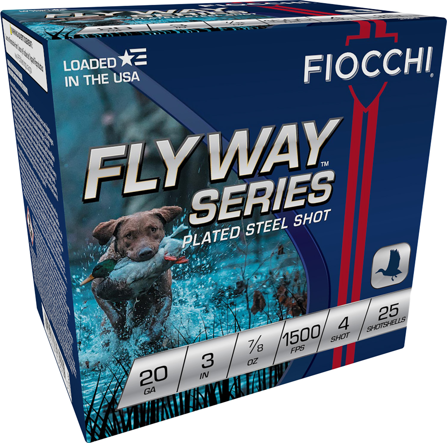 116558.jpg Fiocchi 203ST4 Flyway 20Gauge 3" 7/8oz 4Shot 25 Per Box/10 Case