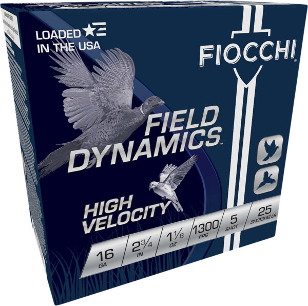 Fiocchi Field Dynamics 16 Gauge 2-3/4-inch #5 Shot, 25-Round Box