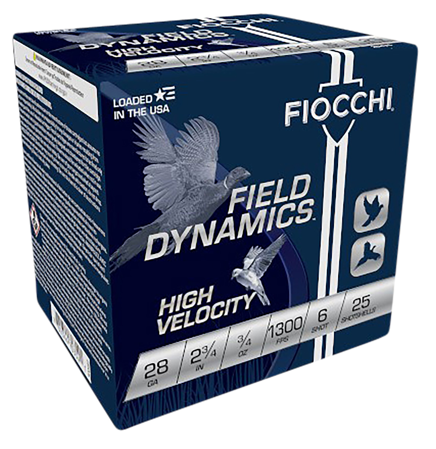Fiocchi Field Dynamics 28 Gauge 2-3/4-inch #6 Shot, 25-Round Box
