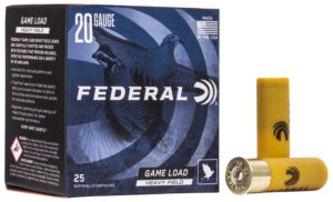 Federal H2026 Game-Shok Heavy Field 20Gauge 2.75" 1oz 6Shot 25 Per Box/10 Case