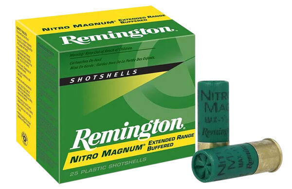 Remington Nitro Magnum 12 Gauge 2.75-Inch #2 Shot Ammo, 25-Round Box