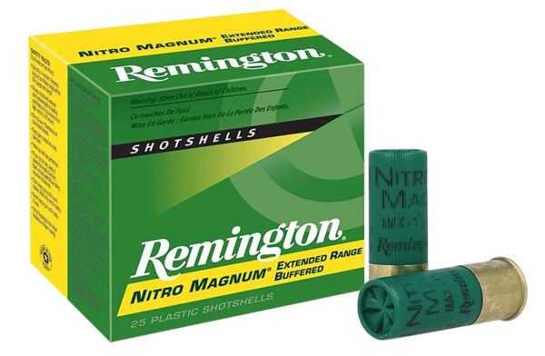 Remington Nitro Magnum 12 Gauge 2.75-Inch #4 Shot Ammo, 25-Round Box