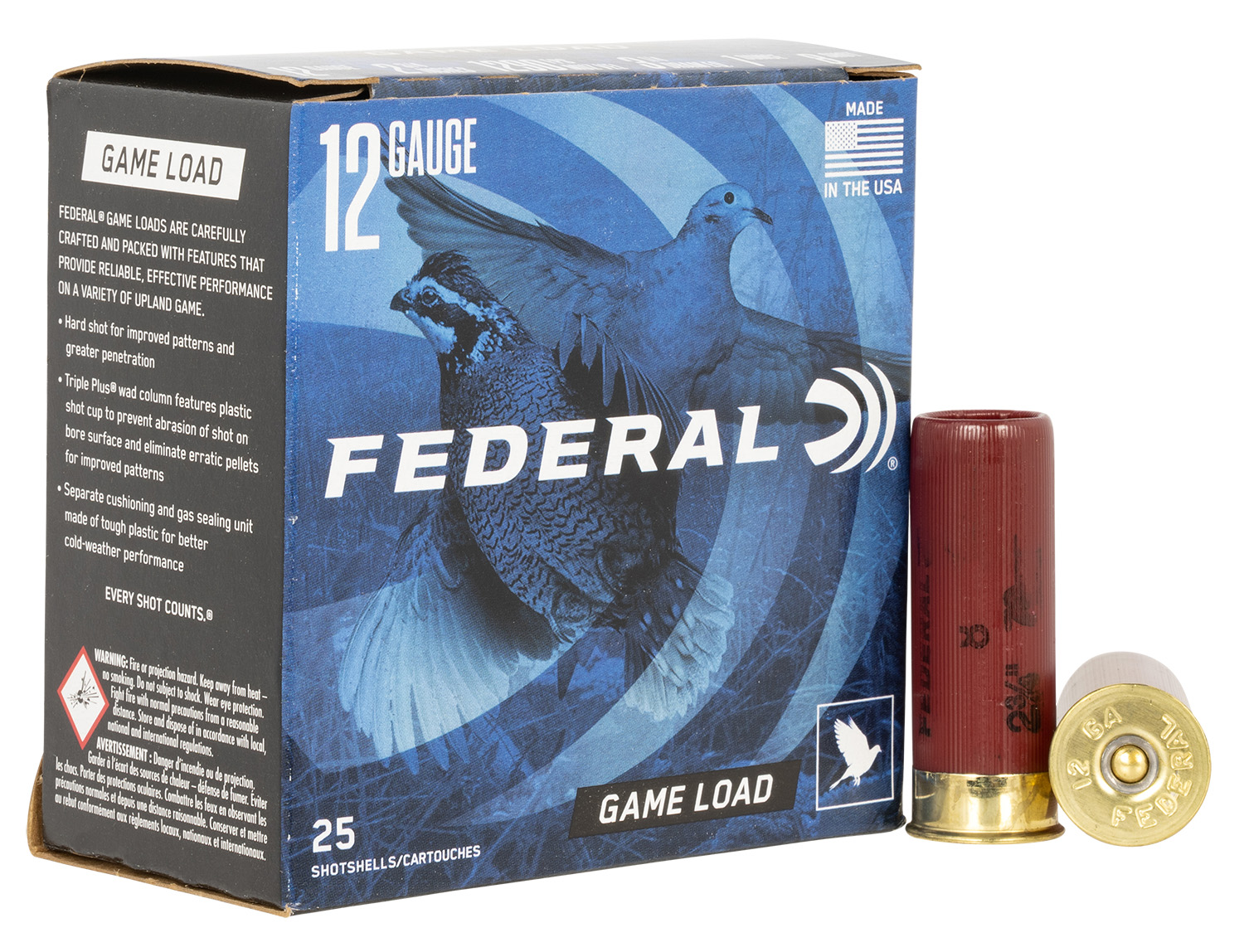 Federal Ammunition Game Load 12 Gauge 2.75-inch #8 Shot Shells