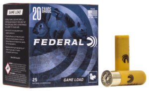 Federal H2006 Game-Shok Upland 20Gauge 2.75" 7/8oz 6Shot 25 Per Box/10 Case