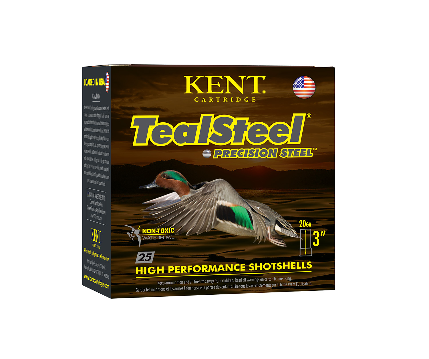 117585.jpg Kent Cartridge KTS203286 TealSteel Precision Steel 20 Gauge 3" 1oz 6 Shot 25 Per Box/10 Case